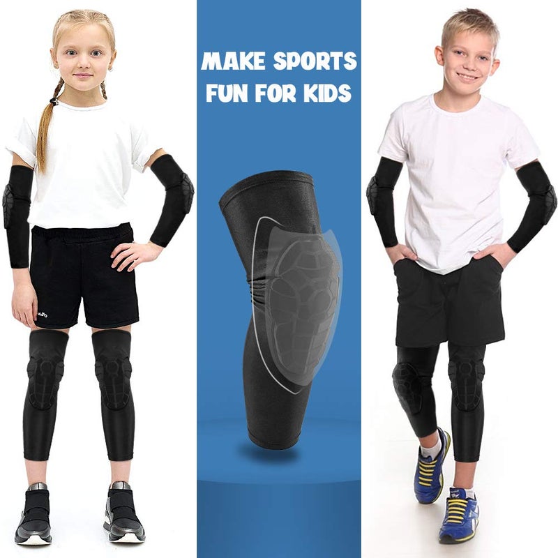 AceList Knee Pads for Kids/Youth (Ages 5-15) - Shield Kneepads for Sports - Ideal kneePad for Basketball, Baseball, Football, Wrestling, Cycling, Volleyball - Kids' Cycling Protective Gear - Great Gift Ideal! - Image 2